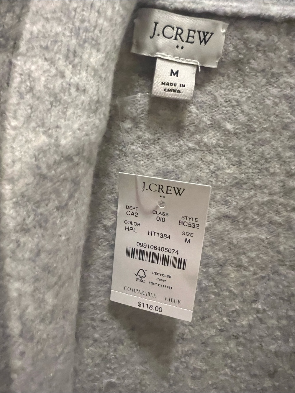 JCrew Light Gray Two-Piece Loungewear Set - Picture 6 of 7